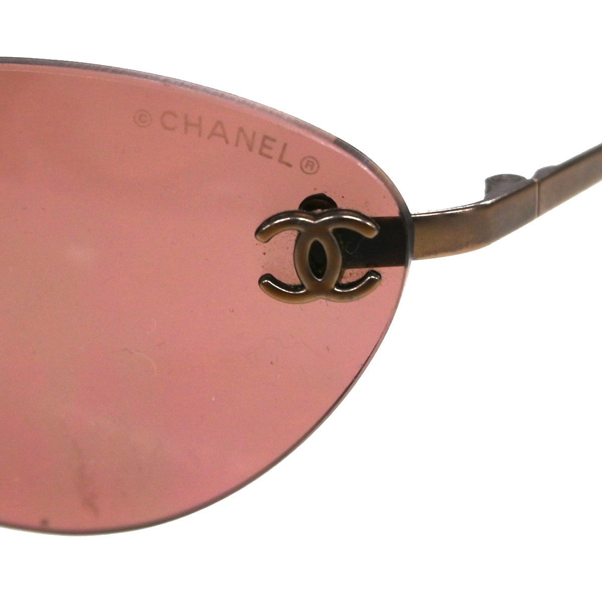 Chanel Occhiali da Sole Rimless Rosa Vintage